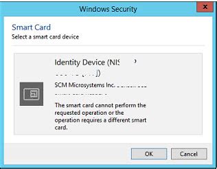 the smart card cannot perform the requested operation epass2003|The smart card cannot perform the requested operation.